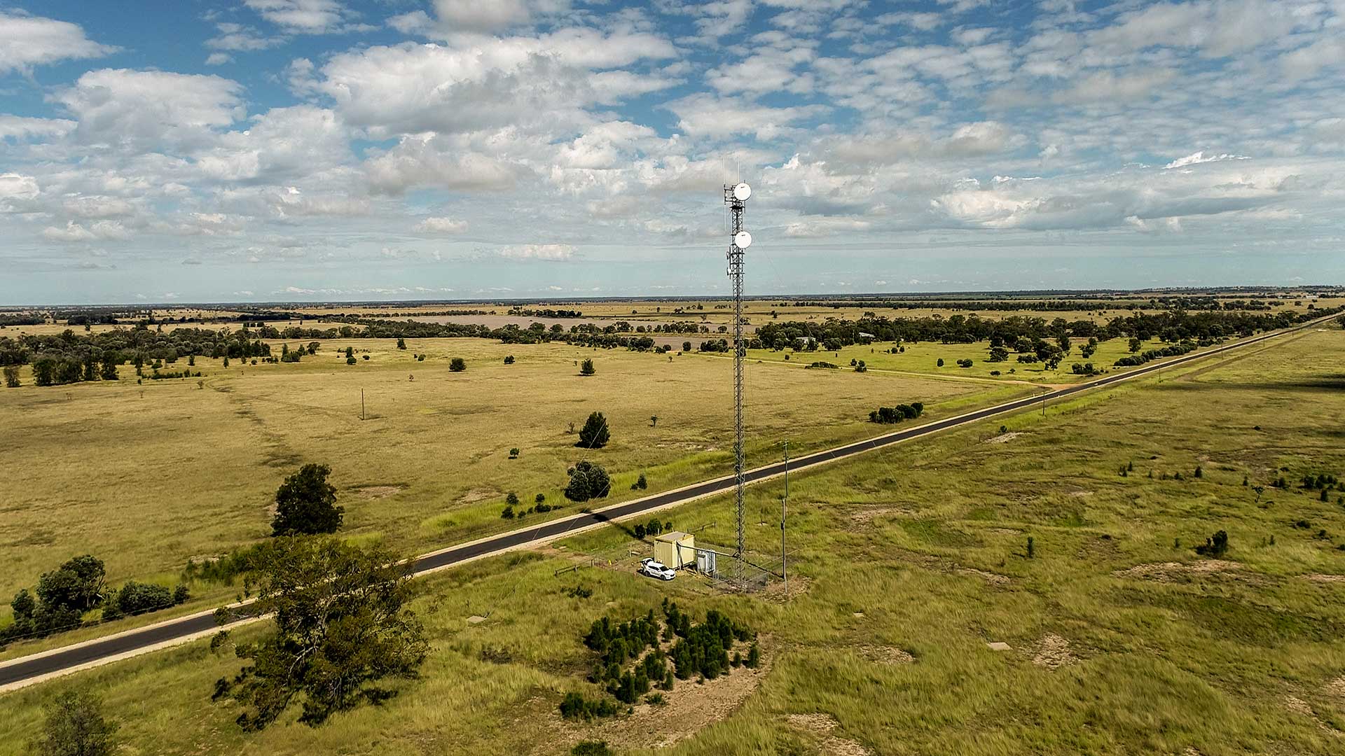 Tower in a field